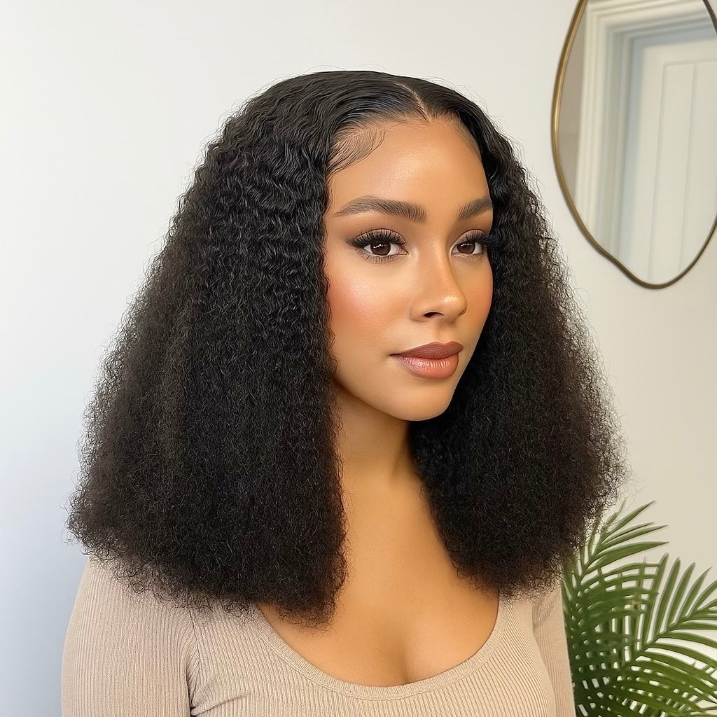 PARIS 6 X 6 CURLY HUMAN HAIR WIG