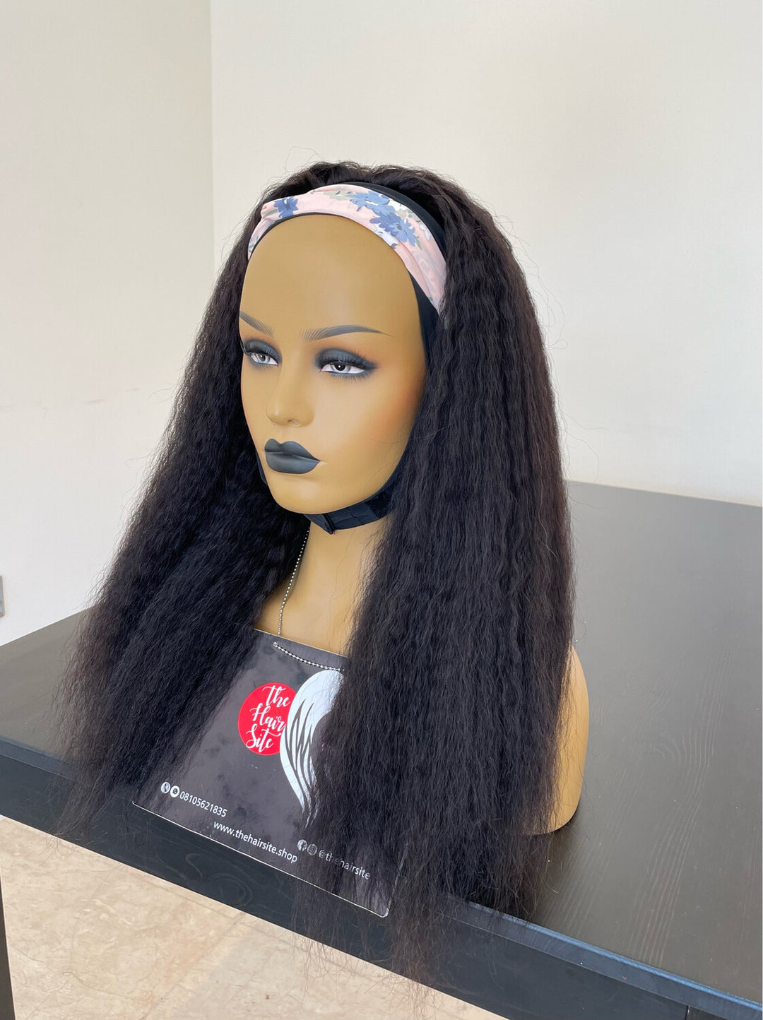 black headband wig