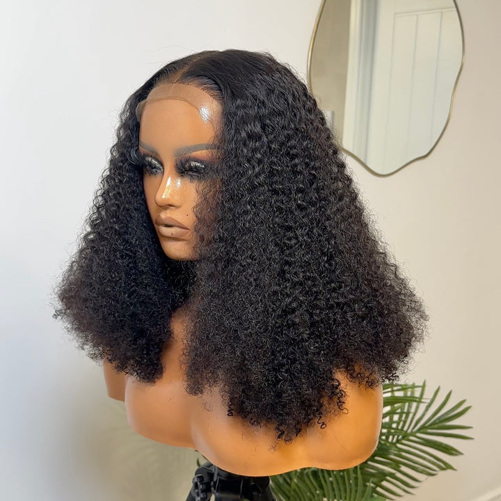 PARIS 6 X 6 CURLY HUMAN HAIR WIG