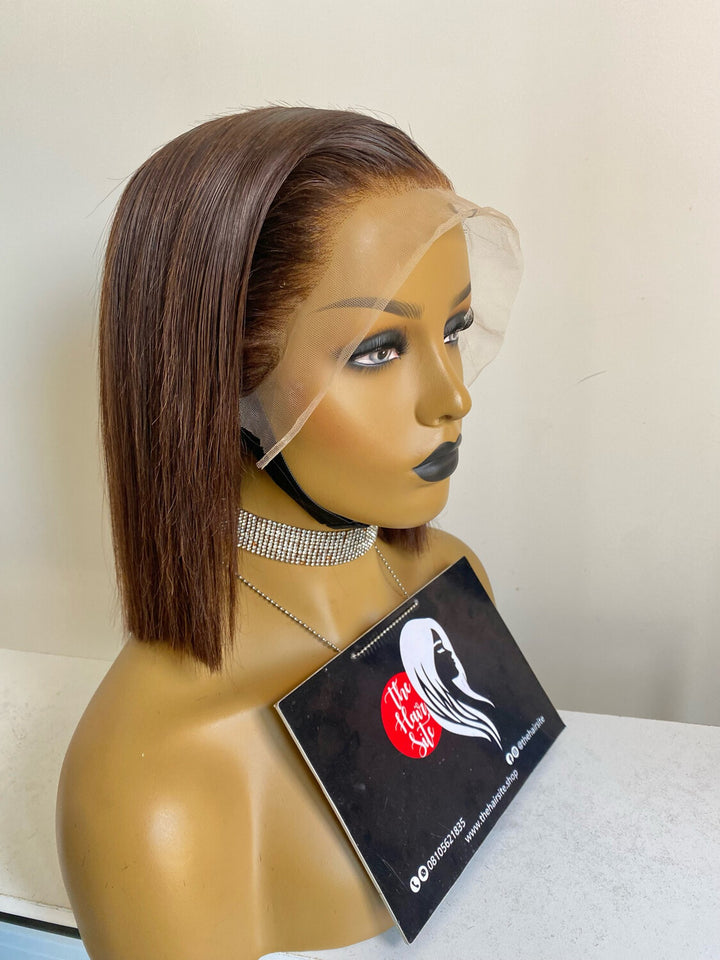 Brown Bob Frontal Wig