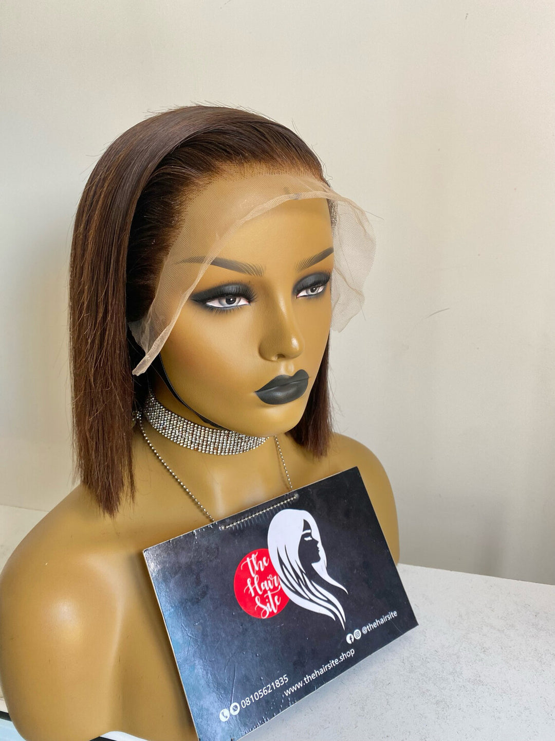 Brown Bob Frontal Wig