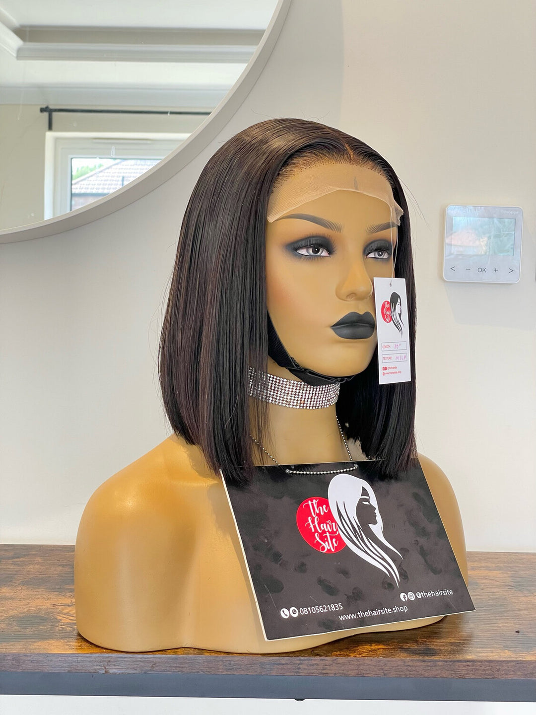 bone straight bob wig