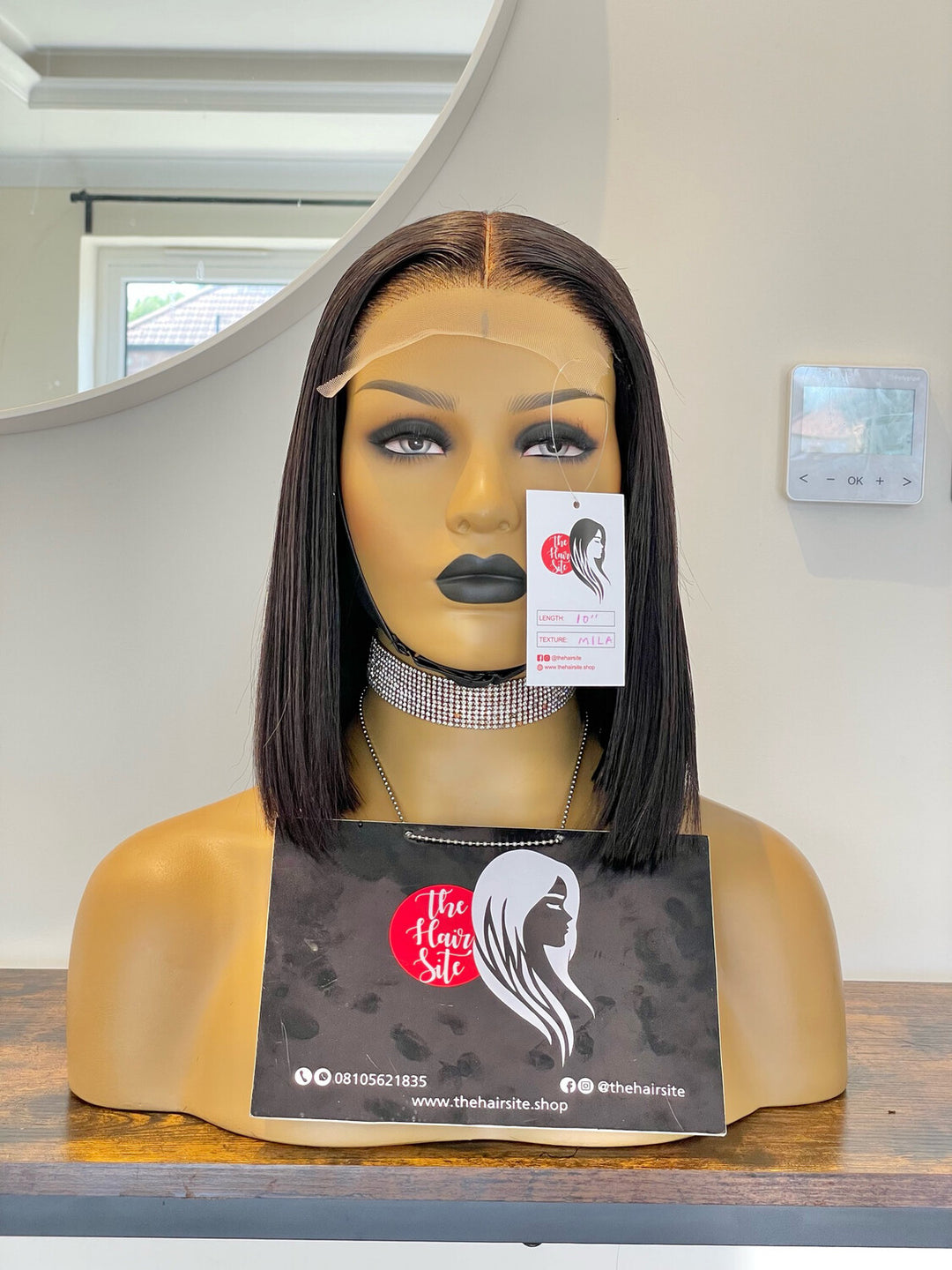 bone straight bob wig