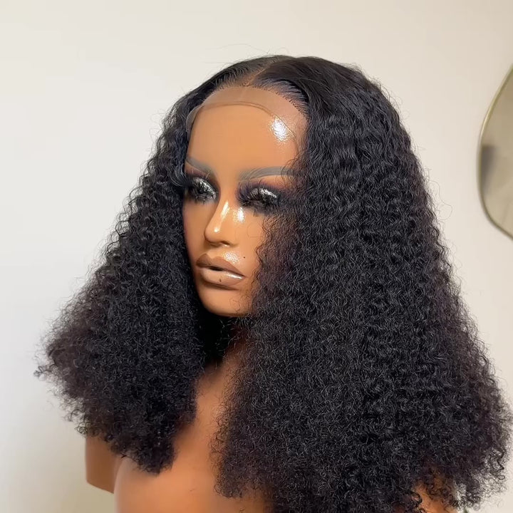 PARIS 6 X 6 CURLY HUMAN HAIR WIG